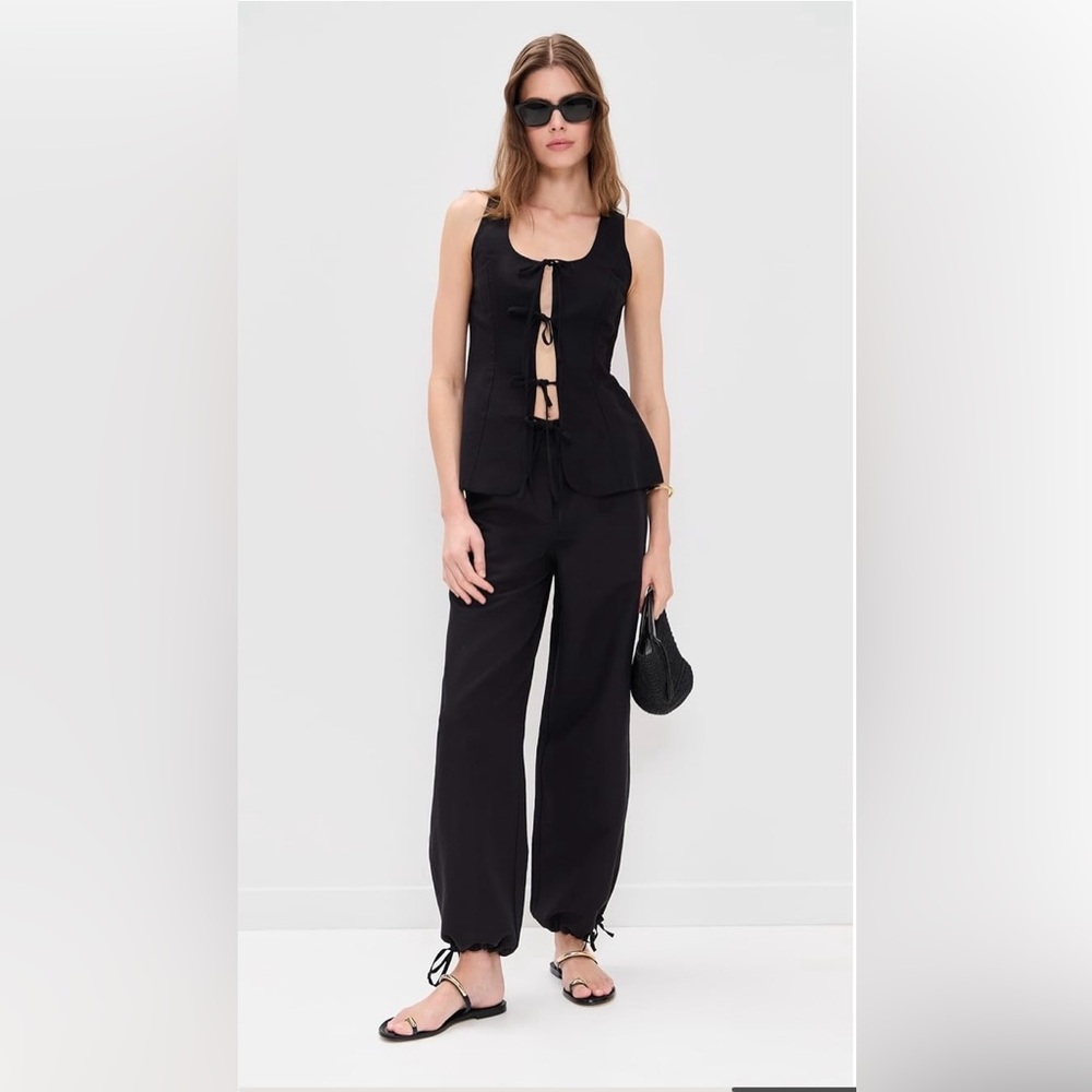 Aligne Darla Linen Trousers / Size 8 / Black